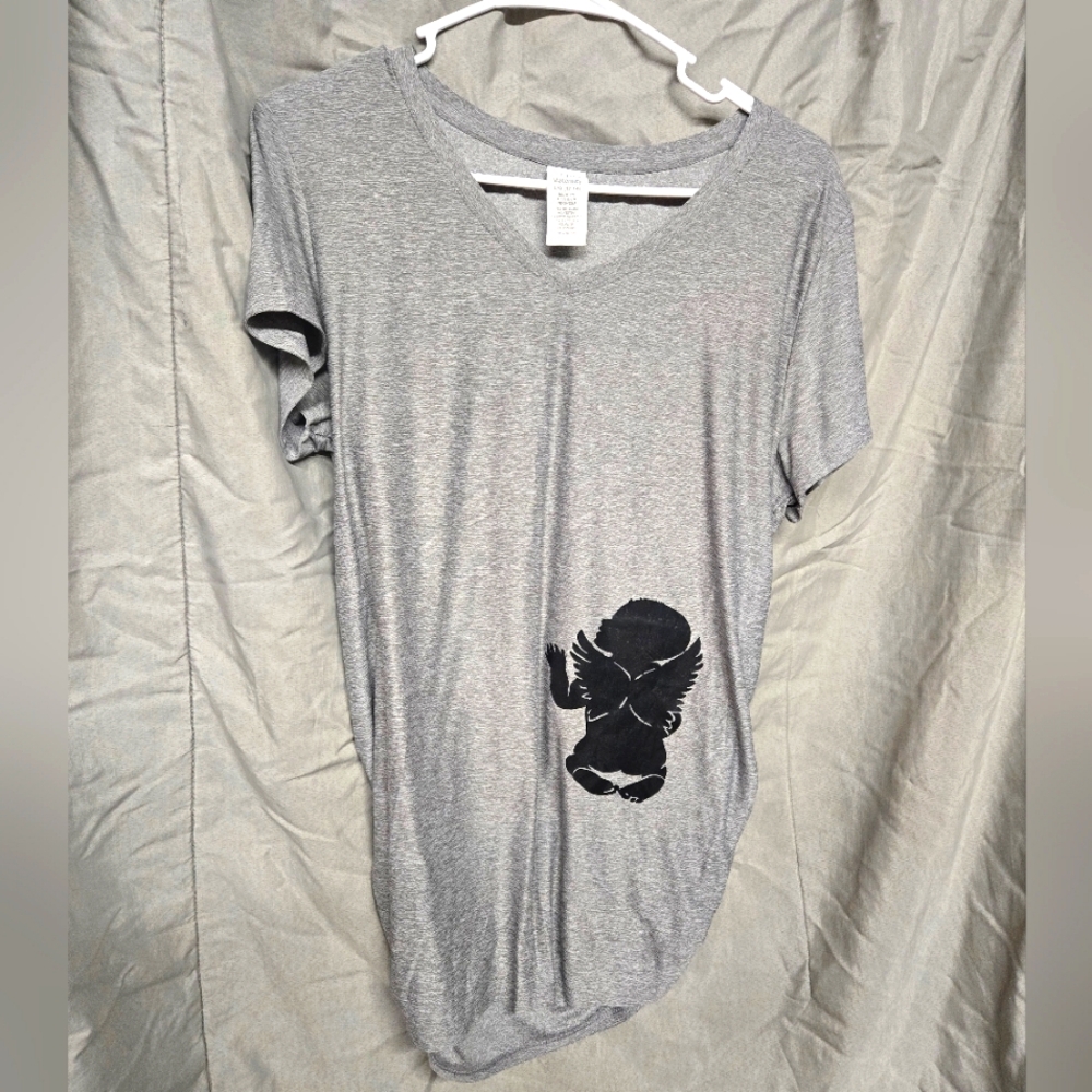 Angel baby maternity tee shirt